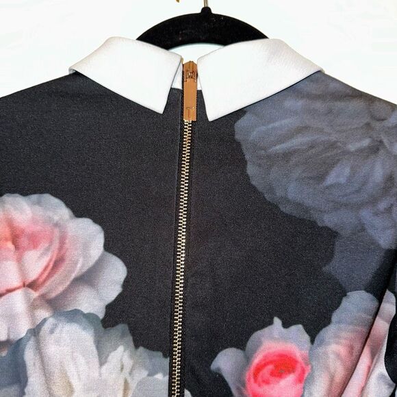 Ted Baker Kaleesa Chelsea Collared Flower Dress Size 1 (XS) EUC - Picture 7 of 16